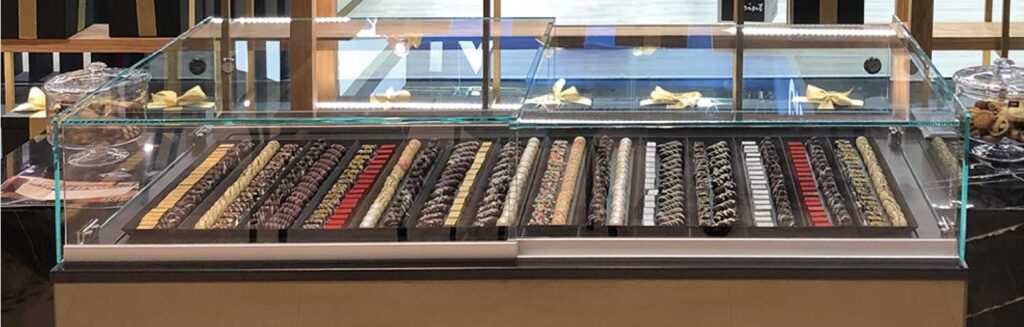 Vitrines réfrigérées pour chocolats