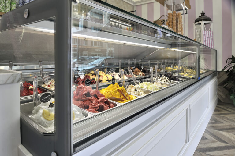 Vitrine à crèmes glacées réfrigérée