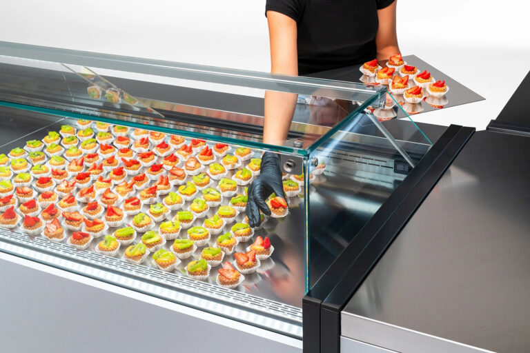 Agencement Vitrine Réfrigérée Gamme Plato Acier