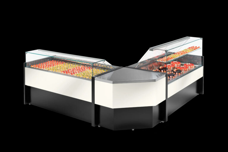 Agencement Vitrine Réfrigérée Gamme Plato Blanc