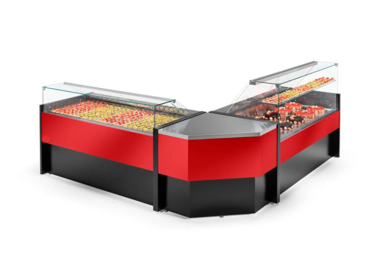 Agencement Vitrine Réfrigérée Gamme Plato Rouge