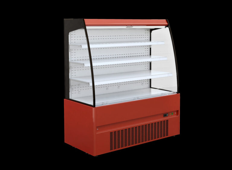 Murale réfrigérée faible hauteur rouge